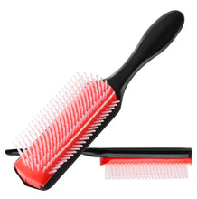 4 Color 9-Rows Denman Brush - Detangling Scalp Massager Comb