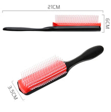 4 Color 9-Rows Denman Brush - Detangling Scalp Massager Comb