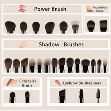 MyDestiny Makeup Brush Set - Natural Animal Hair Synthetic Brushes