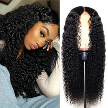 18-30Inch Long Black Synthetic Wig - Kinky Curly Daily Wig