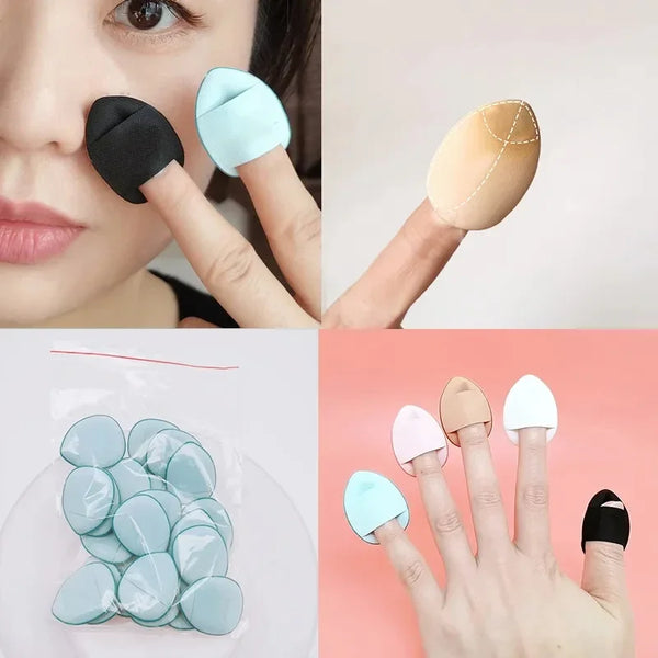 3/10pcs Mini Cosmetic Puff Set - Concealer Foundation Detail Makeup Sponge