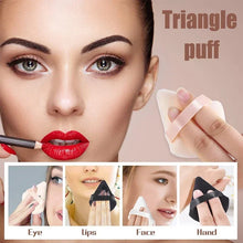 2Pcs Triangle Powder Puff - Soft Velvet Makeup Sponge Blender